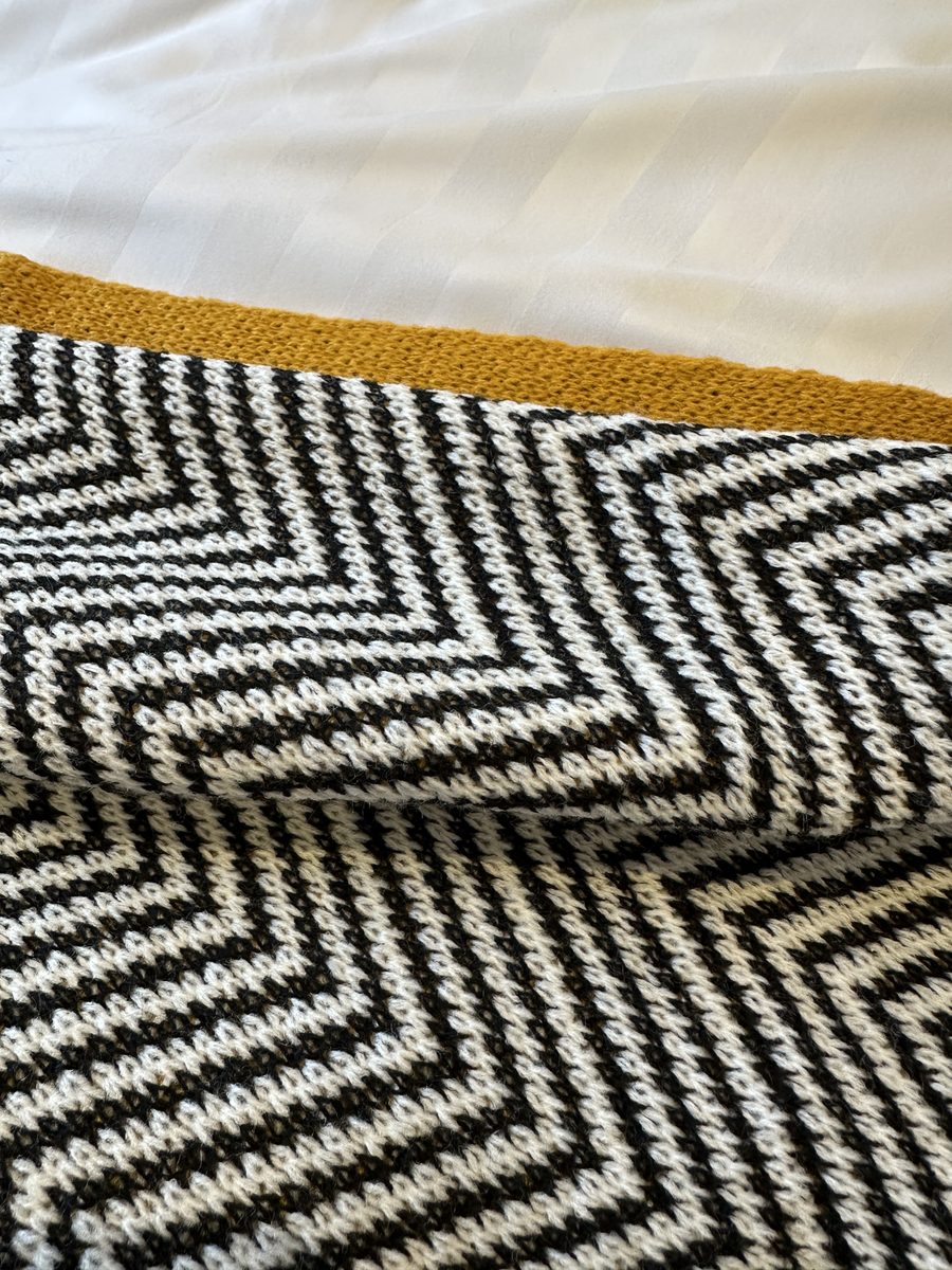 The Toronto, a chevron throw against mustard