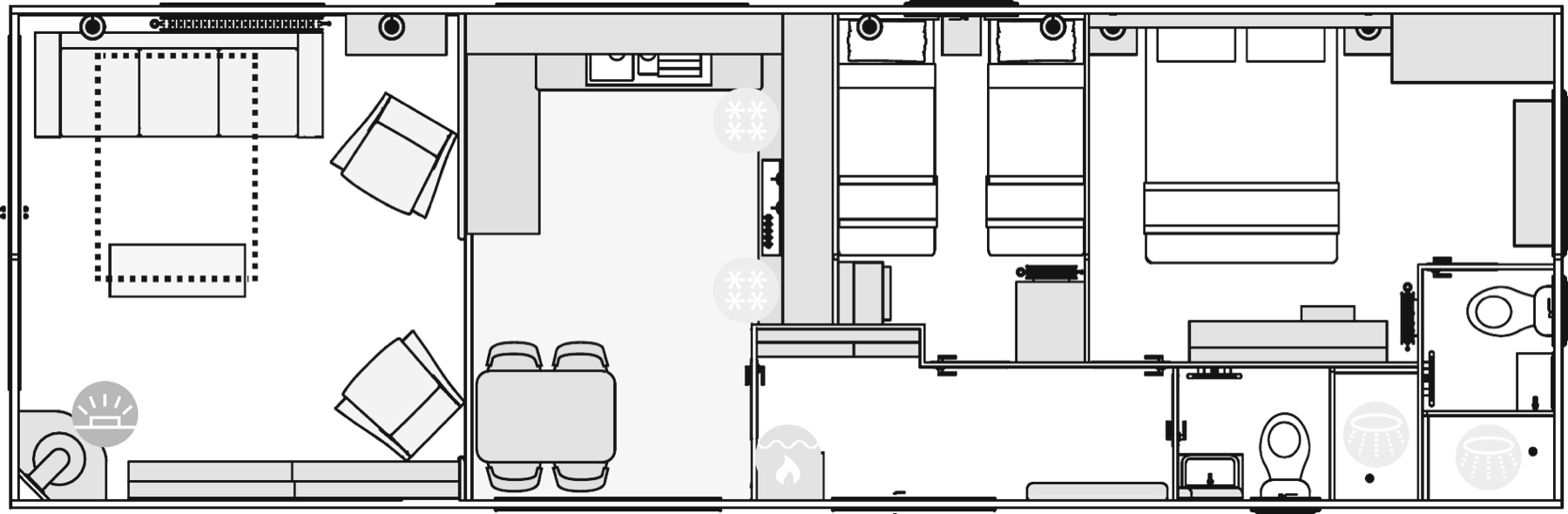 Floor plan of the Langdale
